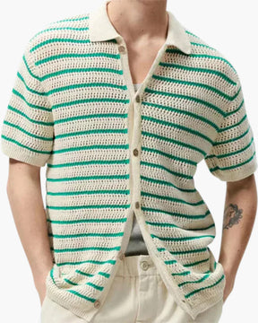 Marbella – Knitted button-down shirt