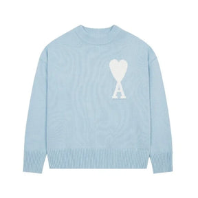 Ami sweater with embroidered A heart